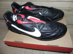 Nike Estadio M NEU NEW 1995 Leather Gr. 12 46 Vintage 117120 black Soccer - Bild 1 von 4