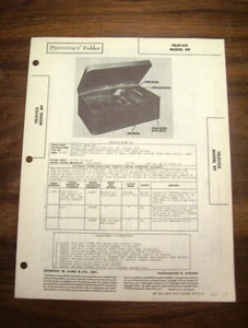 SALE: Televox Model RP AM Radio Phono Service Manual! Sams Photofact - Bild 1 von 1