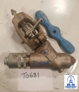 CONVAL CLAMPSEAL Y Pattern Globe Stop Valve 3/4" 1500 Beveled End - Picture 1 of 10