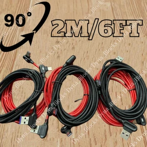 Bulk Lot Type C Fast Charger Cable 90 Degree LED For Samsung USB C Charging Cord - Picture 1 of 11