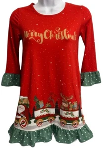 Penelope Plum Night Gown Girls Sz 8 Christmas Holiday Polyester Blend - Picture 1 of 4