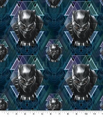 Marvel Cabeza de Pantera Negra Tela de Algodón Cuarto Graso Costura Artesanal Envío Rápido Foto 1 de 4