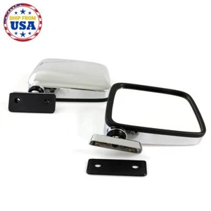DATSUN 120Y 520 521 620 720 B310 PICKUP TRUCK 60-89 FITS CHROME DOOR MIRROR PAIR - Picture 1 of 6