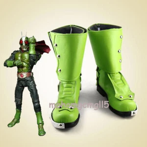 Kamen Rider THE NEXT Masked Rider 1 Cosplay Shoes Men Short  Boots Custom Made - Picture 1 of 6
