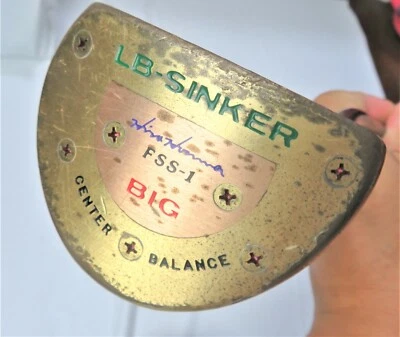 PERSIMMON HEAD HONMA LB-SINKER BIG 34.5INCHES GOLF CLUB PUTTER JAPAN NWO - Image 1 of 4