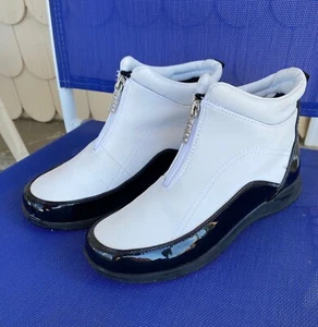 Botines - TOTES charol blanco/negro - Mujer FREYA invierno/lluvia - 7med. - Imagen 1 de 6