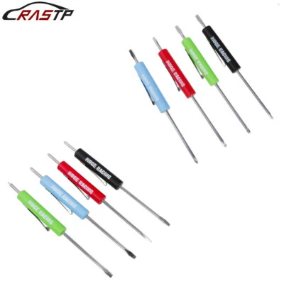 1PCS Mini Screwdriver Flat Tip with Phillips Top and Pocket Clip  - Image 1 of 4