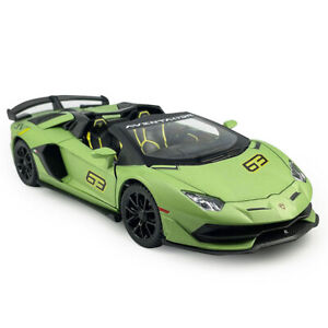 1/24 Lamborghini Aventador SVJ 63 Model Car Diecast Toys Kids Boys Gift Green