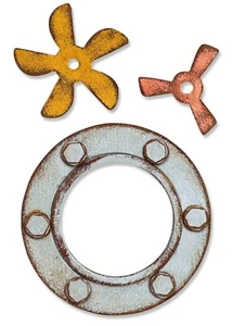 Sizzix BigzSteampunk Parts die #664185 Retail $22.99 by Tim Holtz - Picture 1 of 12