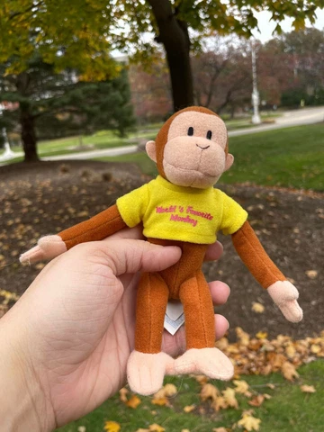 Curious George Mini Plush Beanbag Applause "World's Favorite Monkey" 7 in Plush Cover