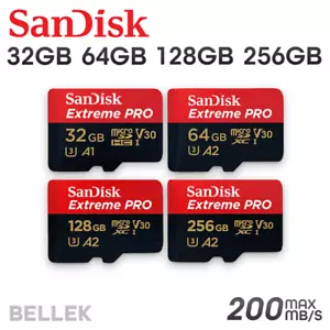 Carte mémoire SanDisk Micro SD Extreme Pro 64 Go 128 Go 256 Go 512 Go classe 10 - Photo 1 sur 5