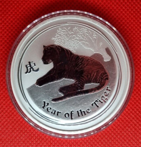 2010 Lunar Tiger Series II - 2 Oz .999 Silver Coin