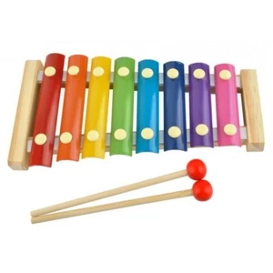 Xylophone en Bois Jouet d'éveil Musical pour Enfant 8 Clés Tons + 2 Maillets - Photo 1/5