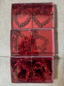 6 Pieces Mini Bell Christmas Ornaments 4 inches Rare HTF New in Boxes! - Picture 1 of 1