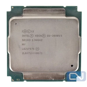 Intel Xeon E5-2699 v3 18 Core 2.3 GHz 45MB SR1XD LGA 2011-3 B Grade CPU - Picture 1 of 8
