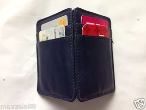 Magic Wallet carta di credito ID in contanti clip denaro organizer portacarta d'identità sottile - navy - Foto 1 di 6