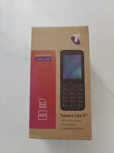 Telstra Lite 3 4GX VoLTE Blue Tick Rural FM Radio BIG BUTTON keypad Sealed - Picture 1 of 3