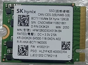 SK Hynix BC501 128GB NVMe PCIe M2 2230 SSD - Bild 1 von 1