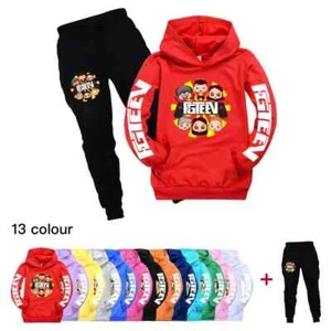 Sportswear Kids Fgteev Clothing Sets Sports Suits Hoodie Sweater+pants Clothes - Picture 1 of 36