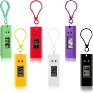 10 Colors Mini Electronic Clock Electronic Hanging Keychain - Picture 1 of 16