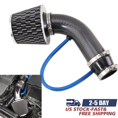 3" Car Truck Racing Cool Air Intake System Filters Pipes Low Hose Clamp Kits - Image 1 of 4