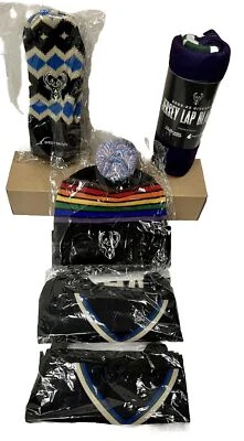 LOTE DE DÓLARES MILWAUKEE (5): GORRO NOITE ORGULHO, COBERTOR DE COLO, LUVAS, 2 AVENTAIS DE JERSEY - Imagem 1 de 4