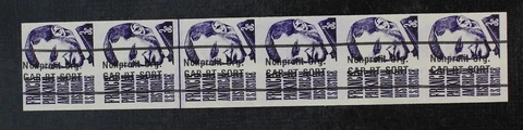 CKStamps: US Stamps Scott #1297c Pre-cancel Imperf. Joint Line Strip of 6 MNH OG Cover