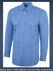 NATIONAL PATROL 8800L MEN'S XLARGE 17-17.5 SHIRT Long Sleeve 34-35" LIGHT BLUE - Picture 1 of 2