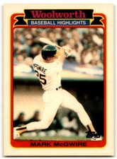 1989 Topps Woolworth Baseball Highlights #27 Mark McGwire