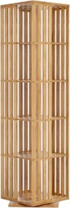 Rotating Bookshelf Tower, 360 Display Spinning Bookshelf, Bamboo Bookshelf - Picture 1 of 9