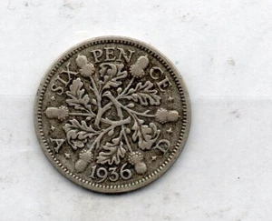 GB - Coin (C154) George V - 1936 - six pence - Picture 1 of 1