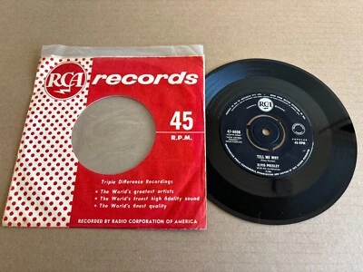 ELVIS PRESLEY TELL ME WHY 1966 AUSTRALIAN RELEASE 7" 45 SINGLE - Image 1 of 4