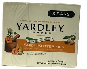 24 Bars Yardley London Shea Buttermilk Soap, 4.25 oz / 120 g each - Picture 1 of 2