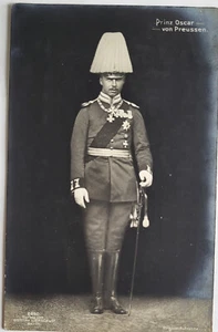 C 1914 RPPC PRINZ OSCAR VON PREUSSEN 5. SOHN VON WILHELM II - Bild 1 von 2