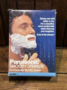 NOS Panasonic Smooth Operator Cordless Wet Dry Rechargeable Mens Shaver Sealed - Picture 1 of 6