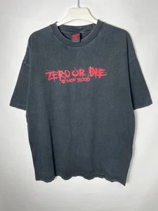 Vintage streetwear y2k Zero Or Die Skateboards T-shirt - Picture 1 of 6