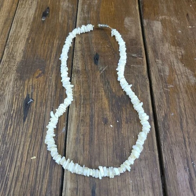 Collar Sea Shell Beige Tostado Y2K Tropical Beach Resort Océano Sin Marca Foto 1 de 2