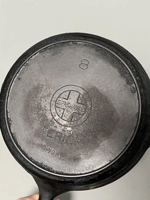 Vintage Griswold #8 Slant Logo 704 B  Cast Iron Skillet- Needs Cleaning - Image 1 of 4
