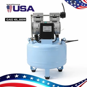 Compresor de aire médico dental portátil 600W 24L tanque sin aceite para uso dental - Imagen 1 de 21