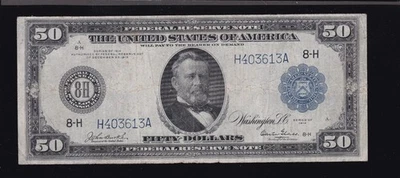 US 1914 $50 FRN St Louis Burke/Glass FR 1053 VF (613) - Image 1 of 2