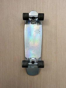 Globe 94 Blazer Cruiser Skateboard Complete Silver Reflective Used - Picture 1 of 22