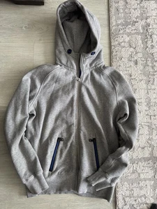 Superdry Hombre IDRIS ELBA Gris Montaña Cremallera Completa Sudadera con Capucha Forrada en Vellón Excelente Con. - Imagen 1 de 9