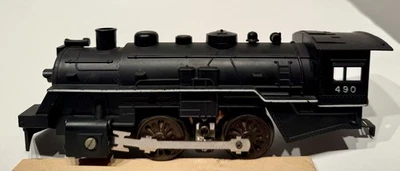 Marx 490 Electric Locomotive / 0-4-0 wheel arrangement / White Stripes - Cab No. - Image 1 of 4