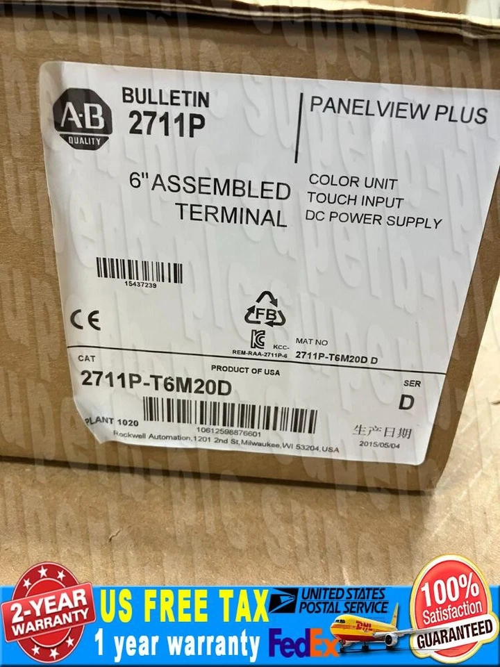 AB 2711P-T6M20D Touchpad Touch Screen PanelView Plus 600 2711P-T6M20D 1pcs - Image 1 of 3