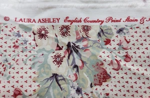 Laura Ashley English Country Print floral pinks soft green 1.5 yard x 60 inches - Picture 1 of 2
