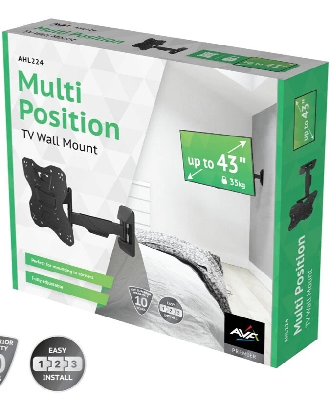 AVF Superior Multi-Position Up To 43 Inch TV Wall Bracket AHL224 - Image 1 of 4