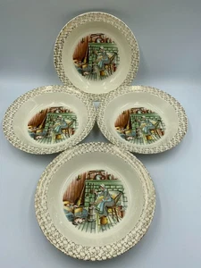 Vintage Taylor Smith Taylor "Homestead" Collection. Soup Bowls. Set of 4. - Picture 1 of 4