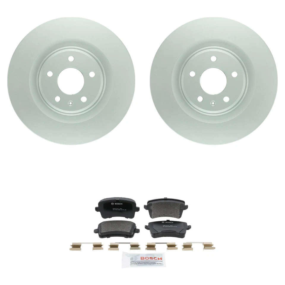 Kit de pastilhas de freio a disco Bosch rotores traseiros Quietcast semi-met para Audi Q5 S5 SQ5 GASOLINA - Imagem 1 de 1