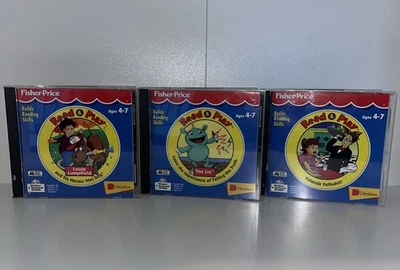 Vintage Fisher-Price Read & Play Retro 3 CD Lot, Great Adventures, Davidson   - Image 1 of 3