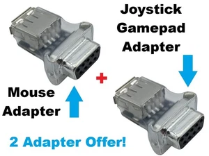 Amiga Maus Joystick Gamepad Adapter Konvolut - zwei Adapter Pack Angebot - Bild 1 von 6